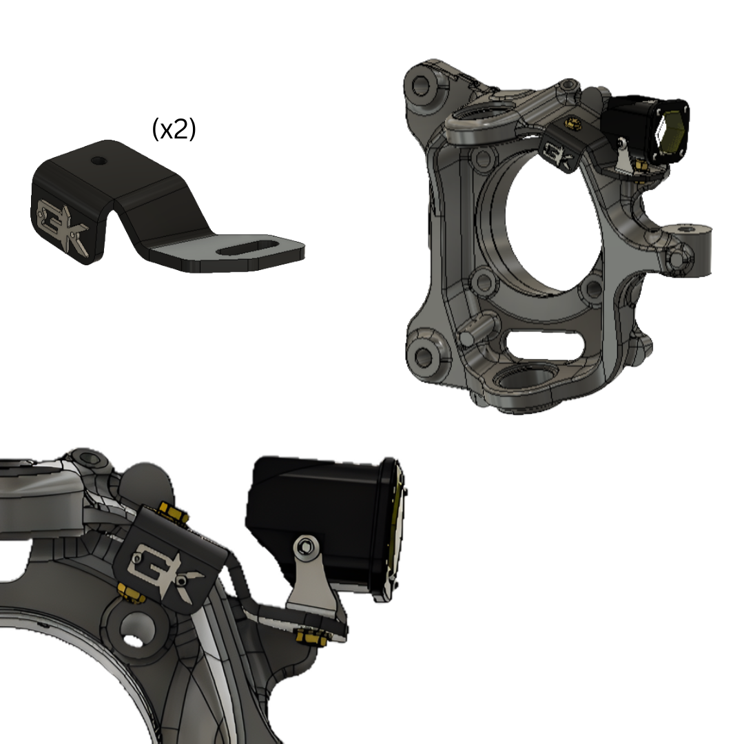 Ford Super Duty Steerable Knuckle Pod Light Mounts (2017-2022)
