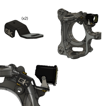 Ford Super Duty Steerable Knuckle Pod Light Mounts (2017-2022)