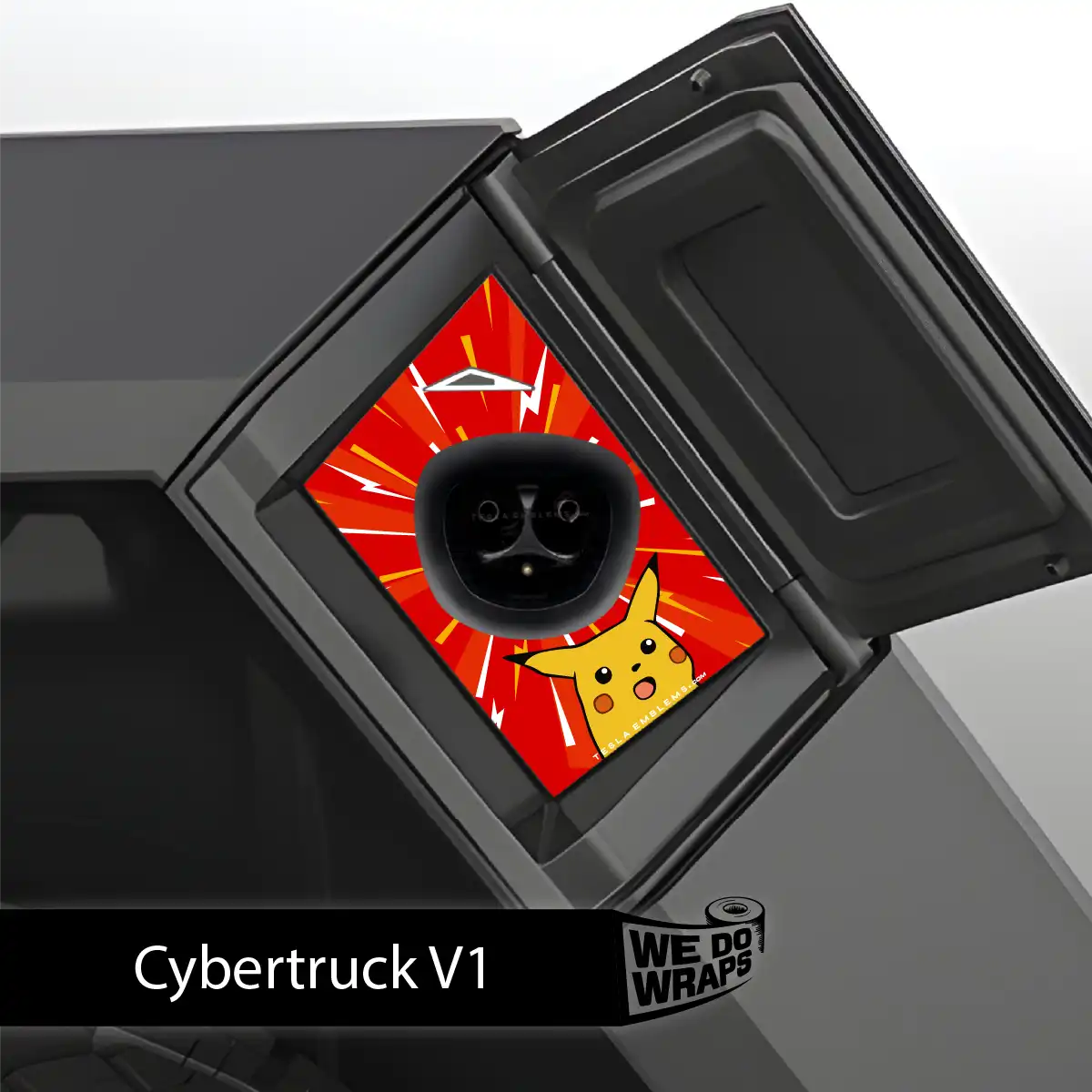 Shockachu Tesla Charge Port Wrap | Cybertruck