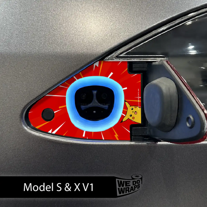 Shockachu Tesla Charge Port Wrap | Model X