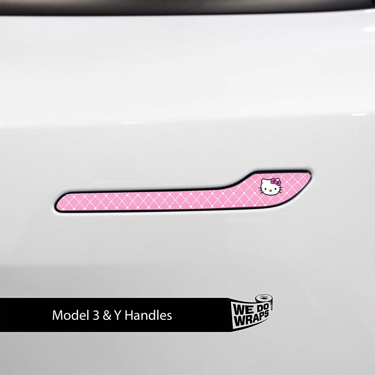 Sweet Kitty Tesla Door Handle Decals (4pcs)