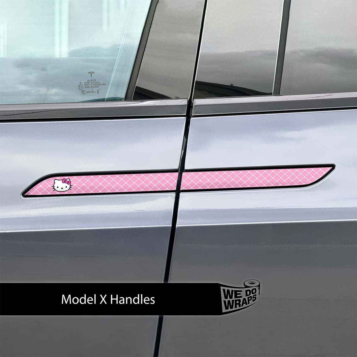 Sweet Kitty Tesla Door Handle Decals (4pcs)