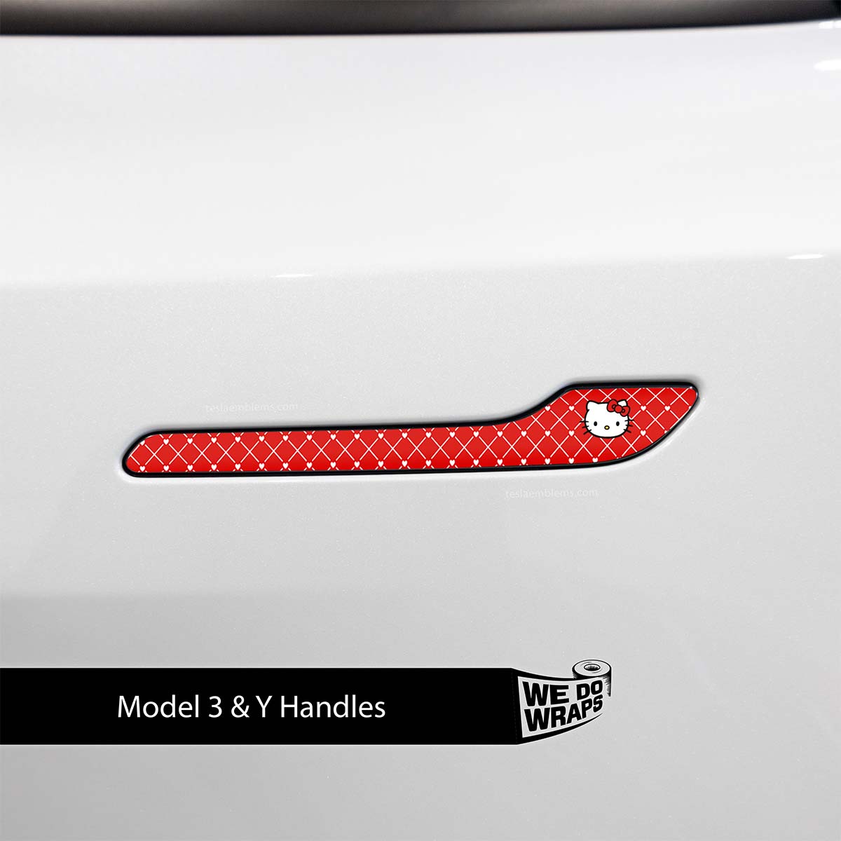 Sweet Kitty Tesla Door Handle Decals (4pcs)