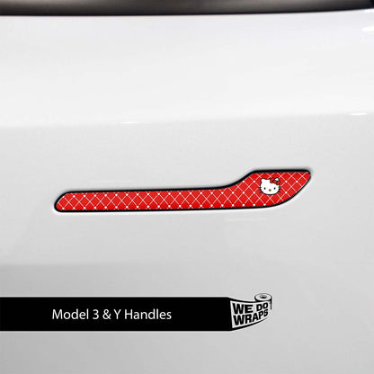 Sweet Kitty Tesla Door Handle Decals (4pcs)