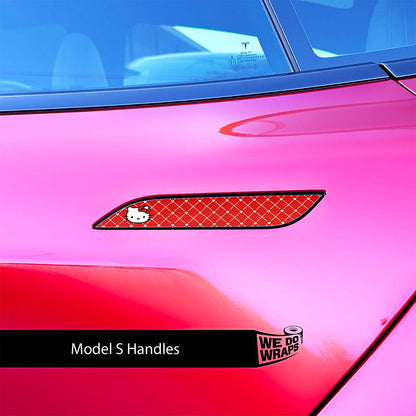 Sweet Kitty Tesla Door Handle Decals (4pcs)