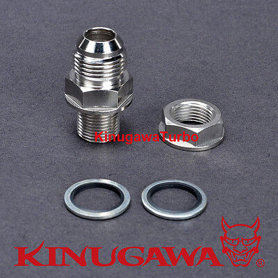 Kinugawa Turbo Oil Pan Return / Drain Plug Adapter Fitting 10AN No Welding Steel