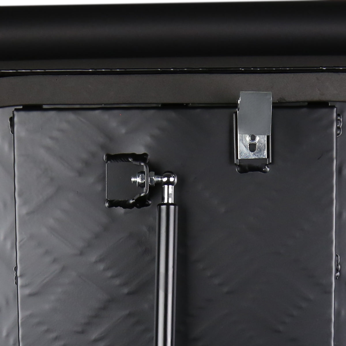Universal 15~28" Black Heavy Duty Aluminum Truck Trailer Tongue Tool Box w/ Lock & Keys