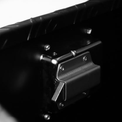 Universal 15~29" Heavy Duty Black Aluminum Truck Trailer Tongue Tool Box w/ Lock & Keys