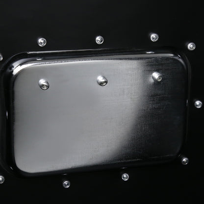 Universal 49" Heavy Duty Black Aluminum Truck Tool Box w/ Side Handles, Lock, & Keys