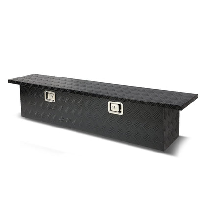 60" Crossover Truck Tool Box with Lock - Aluminum Black