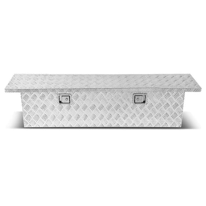 Aluminum Crossover Truck Tool Box with Lock - 69" x 12" x 15.5"