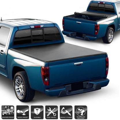 SPYDER xTune 04-11 Chevy Colorado 72in. Bed Roll-Up Style Tonneau Cover - Black (TC-RU-CCO04-72) 9043758