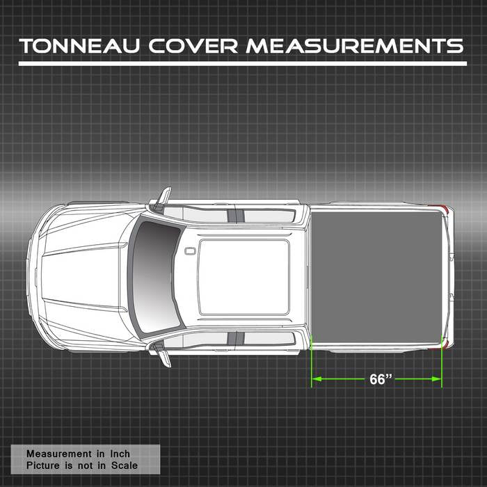 SPYDER xTune 04-14 Ford F150 66in. Bed (No Flareside) Roll-Up Tonneau Cover Black (TC-RU-FF15004-66) 9043475