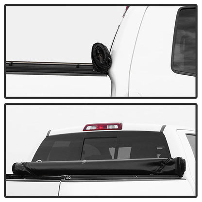Xtune 20-21 Jeep Gladiator 60 Inches Hard Roll Up Style Tonneau Cover - Black 9049057