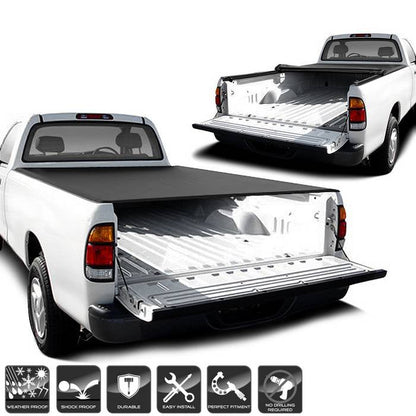 SPYDER xTune 00-06 Toyota Tundra 78in. Short Bed Roll Up Style Tonneau Cover - Black (TC-RU-TTU00-78) 9043895