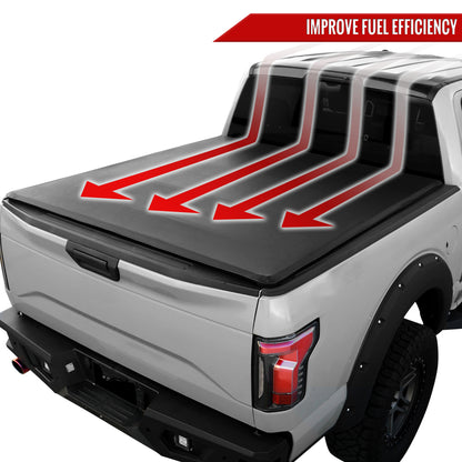 2016-2019 Toyota Tacoma 6' Short Bed Soft Quad-Fold Tonneau Cover