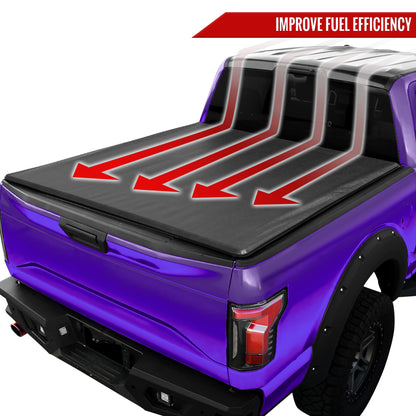 2009-2024 Dodge RAM 1500/2500/3500 5'8" Short Bed Roll Up Vinyl Tonneau Cover