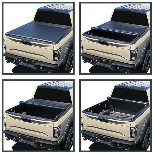 2014-2018 Chevrolet Silverado 1500 / GMC Sierra 1500 / 2019 Silverado Classic Sierra Legacy 78" Bed Roll Up Vinyl Tonneau Cover