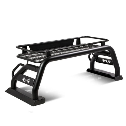 15-19 Toyota Tacoma Chevy Colorado GMC Canyon Roll Bar + Cargo Basket