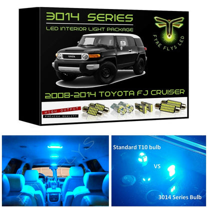 2007-2014 Toyota FJ Cruiser Super Bright 3014 Series LED interior light kit