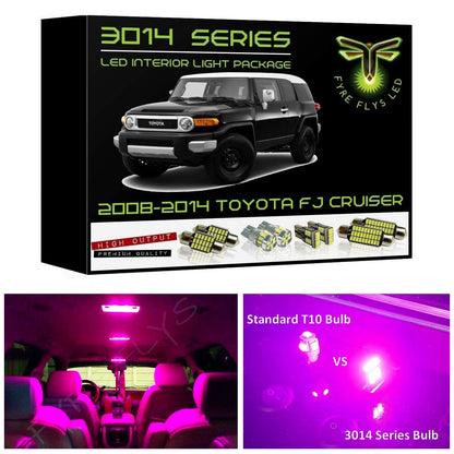 2007-2014 Toyota FJ Cruiser Super Bright 3014 Series LED interior light kit