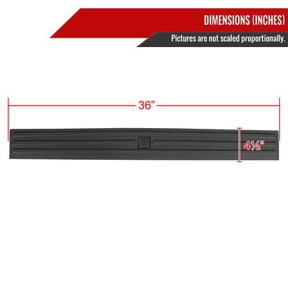 2015-2020 Ford F-150 Black ABS Tailgate Cap Cover