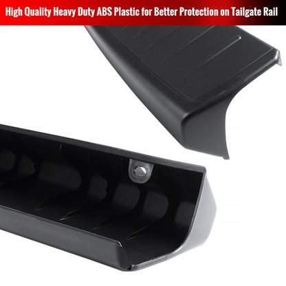 2002-2008 Dodge RAM 1500 / 2003-2009 RAM 2500 3500 Black Textured ABS Tailgate Cap Protector Cover