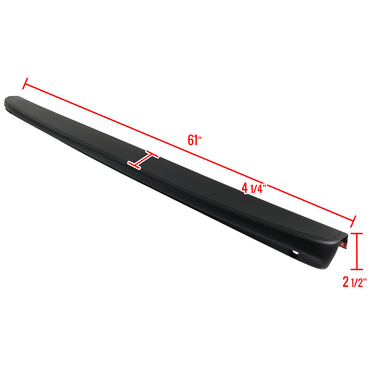 1999-2007 Chevrolet Silverado / GMC Sierra Fleetside BLS/LT/SLE/SLT Black Textured ABS Tailgate Cap Cover