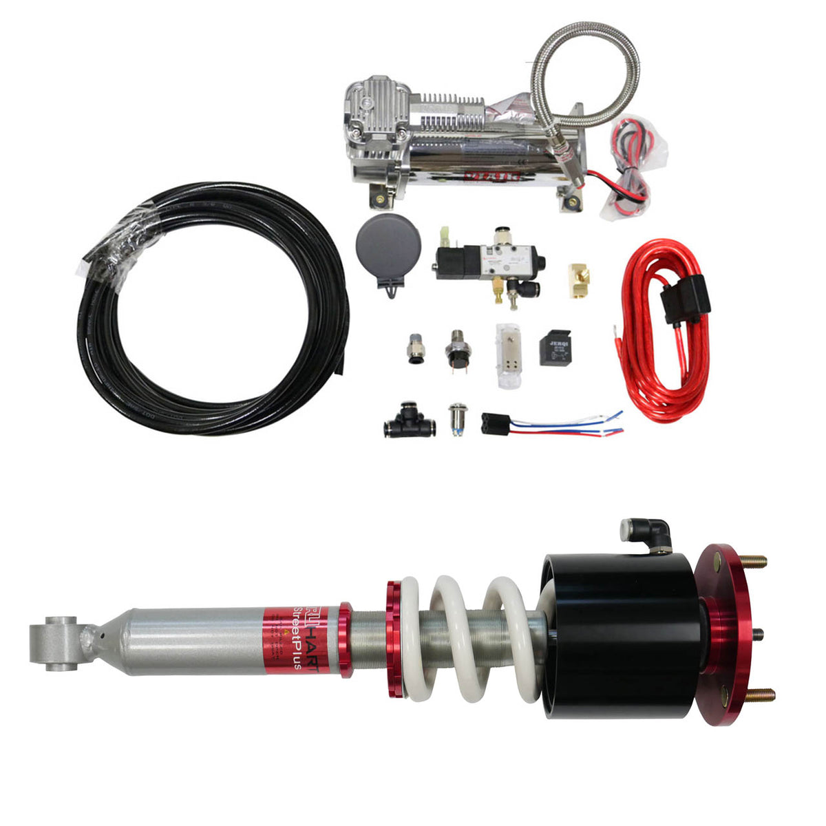 StreetPlus Coilovers w/ Front Air Cups Plus Gold Tankless Control System For 99-04 Honda Odyssey 03-08 Honda Pilot TruHart Free Shipping (Lower 48)