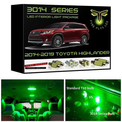 2014-2019 Toyota Highlander Super Bright 3014 Series LED interior light kit
