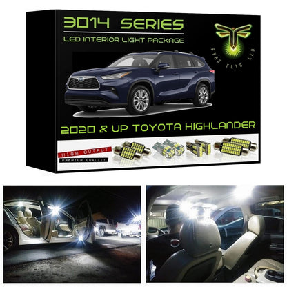 2020-2025 Toyota Highlander Super Bright 3014 Series LED interior light kit