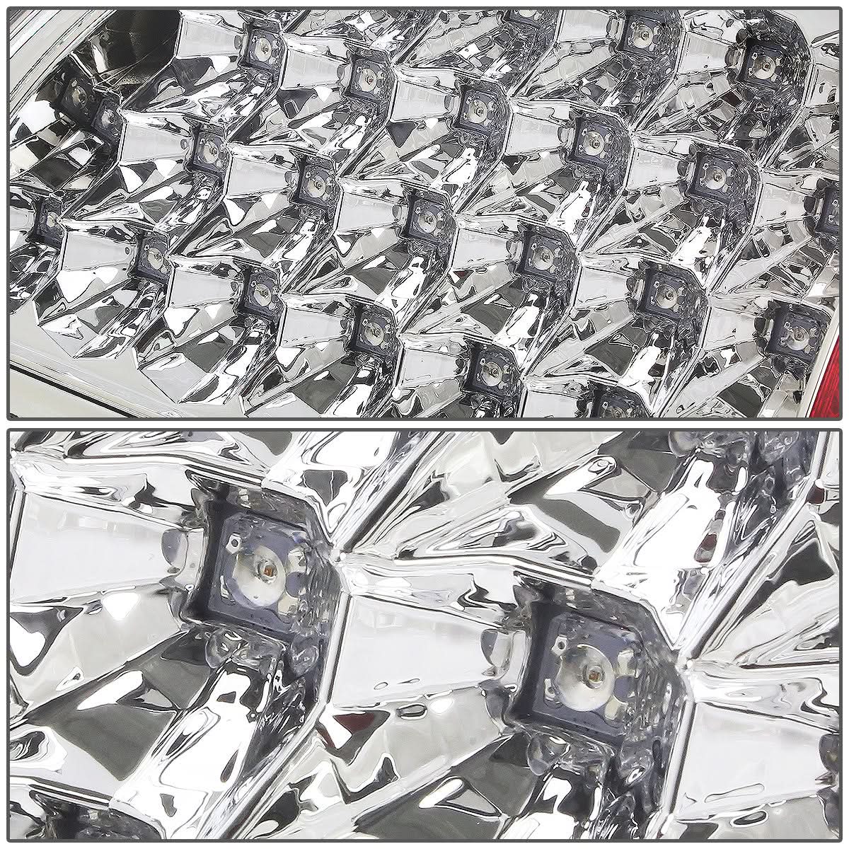 02-06 Dodge Ram 1500 2500 3500 LED Tail Lights - Chrome/Clear