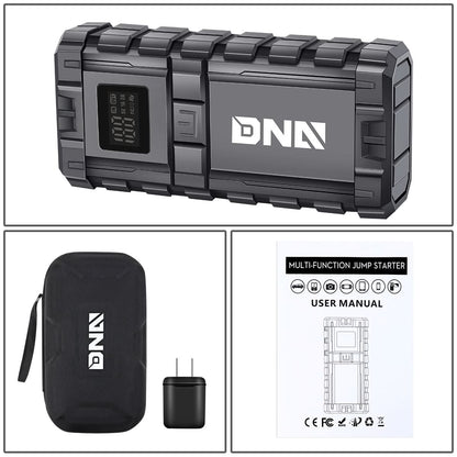 12000mAh Multi-Function Jump Starter - Black
