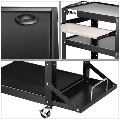 AV Cart Steel 24x18x31 Inch Automotive Utility Cart