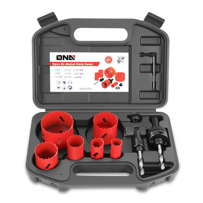 9-Piece Bi-Metal Hole Saw Set