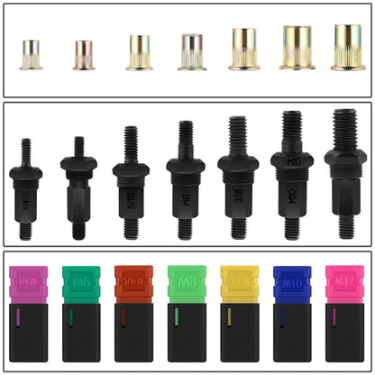 12" Hand Rivet Set - Automotive Riveting Tool