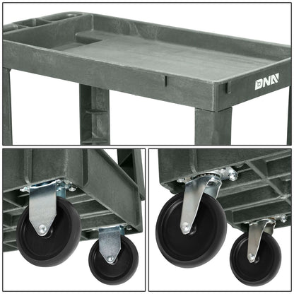 Small Tray Top Cleaning Service Cart (2 Layers)