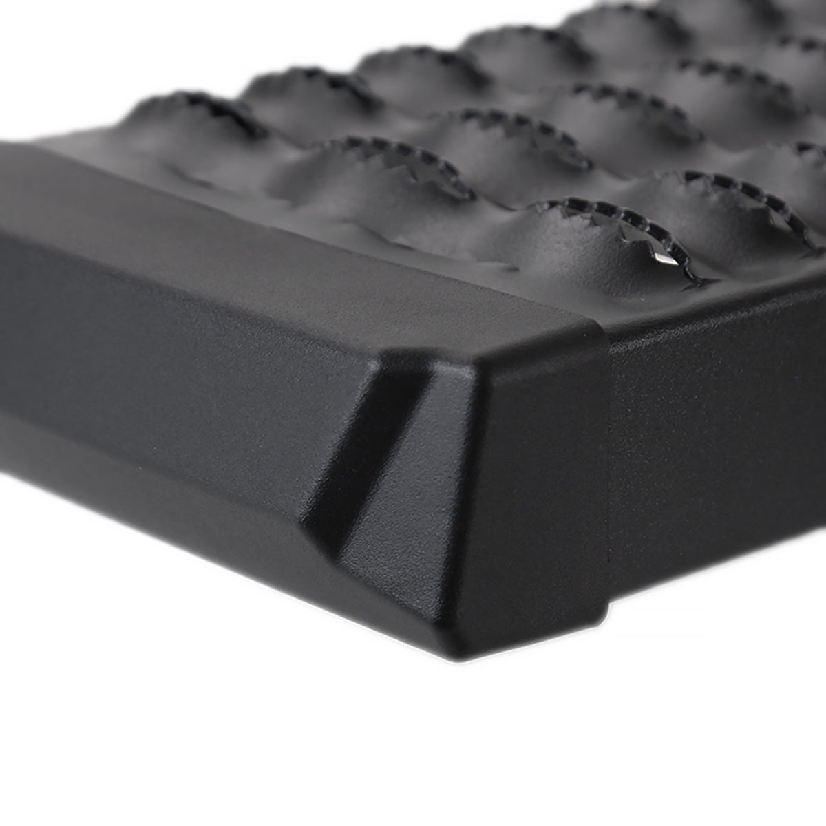 Universal Black Aluminum Hitch Mounted 6" Drop Rear Bumper Step & Protector For 2" Hitch Receiver