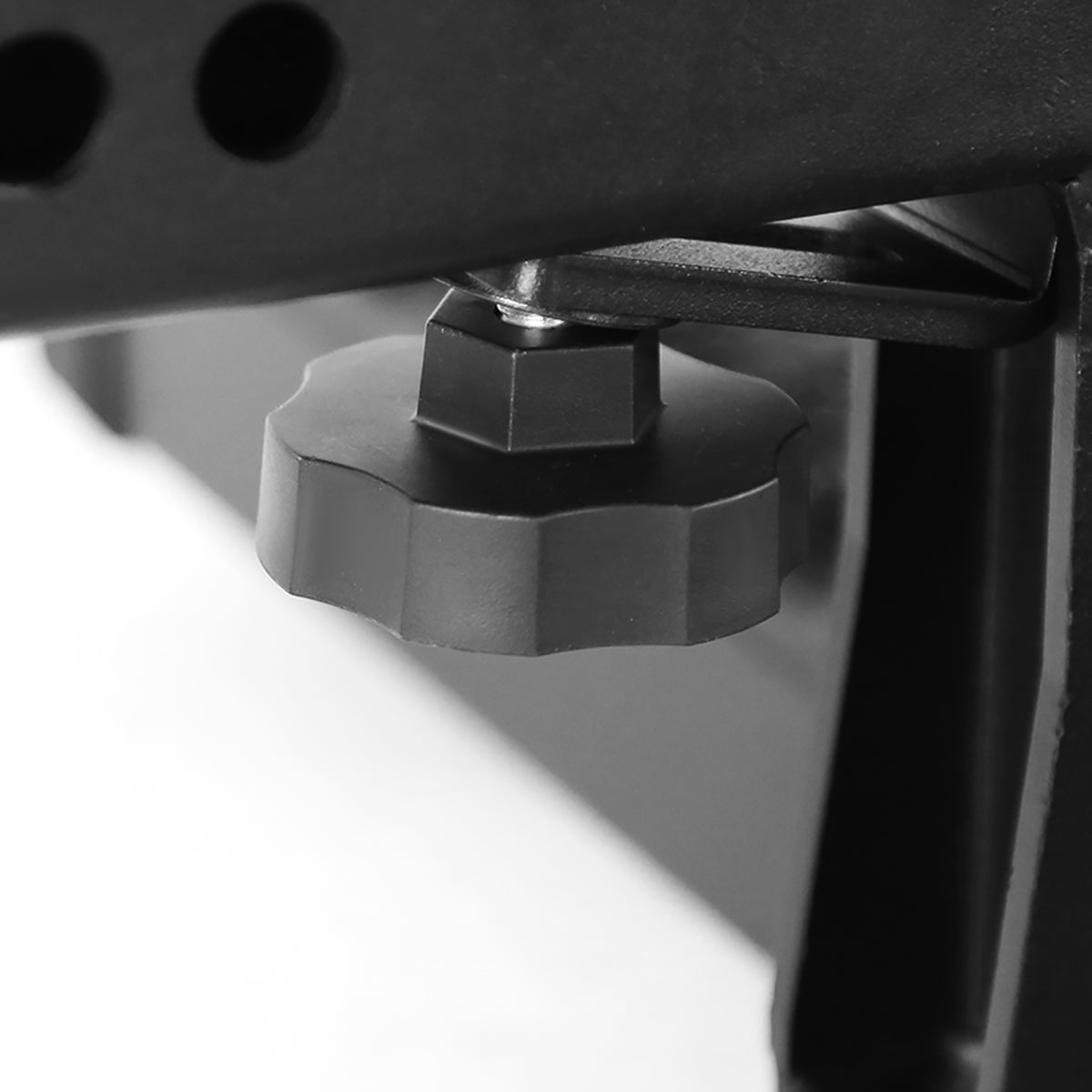Universal Black Aluminum Hitch Mounted 6" Drop Rear Bumper Step & Protector For 2" Hitch Receiver