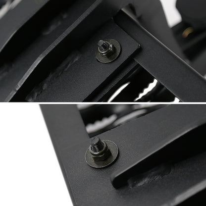 Universal Black Aluminum Hitch Mounted 6" Drop Rear Bumper Step & Protector For 2" Hitch Receiver