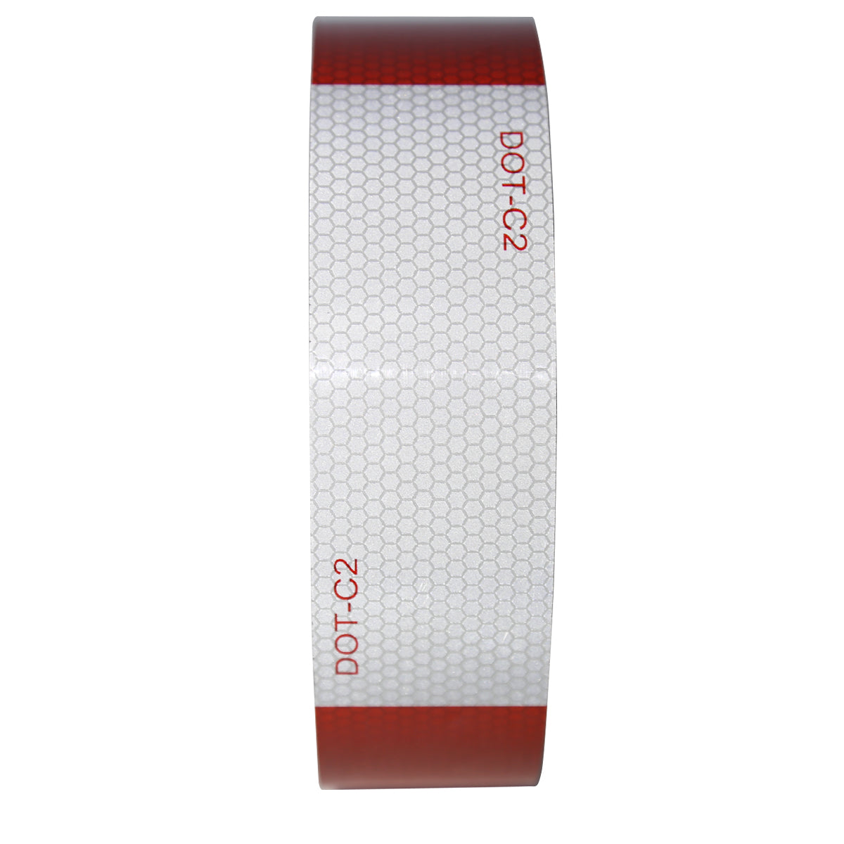 2" Wide Red/White DOT-C2 Approved Conspicuity Reflective Safety Tape (164 FT)