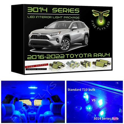 2016-2022 Toyota RAV4 Super Bright 3014 Series LED interior light kit