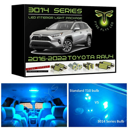 2016-2022 Toyota RAV4 Super Bright 3014 Series LED interior light kit