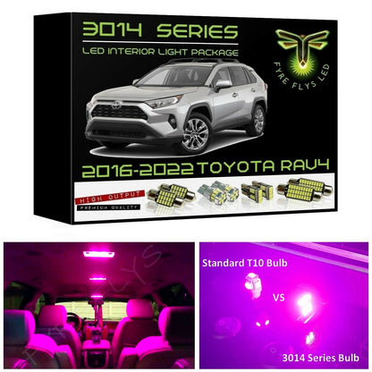2016-2022 Toyota RAV4 Super Bright 3014 Series LED interior light kit