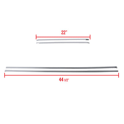 2007-2009 Chevrolet Tahoe Stainless Steel Side Door Trim Set - 4PC