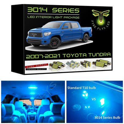 2007-2021 Toyota Tundra Super Bright 3014 Series LED interior light kit