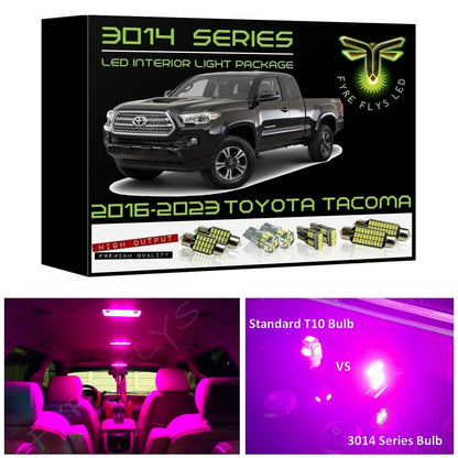 2016-2023 Toyota Tacoma Super Bright 3014 Series LED interior light kit