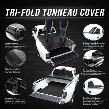 2022+ Toyota Tundra Hard Tri-Fold Tonneau Cover 5.5' Bed