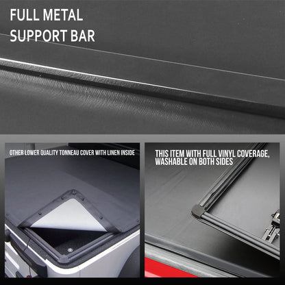 2007-2021 Toyota Tundra Soft Tri-Fold Tonneau Cover 8FT Bed