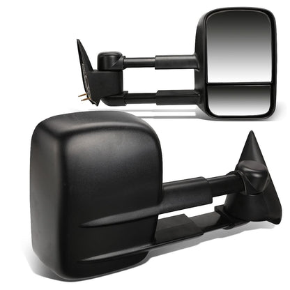 99-06 Chevrolet Silverado GMC Sierra Manual Towing Mirrors Pair Black